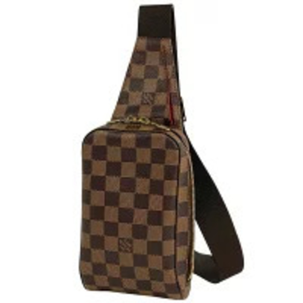 Louis Vuitton Geronimos Waist Bag Shoulder Body Belt Bum Crossbody Damier Brown